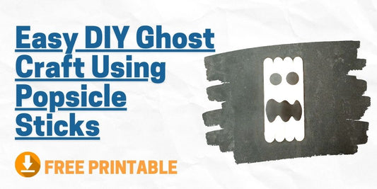Easy DIY Ghost Craft Using Popsicle Sticks