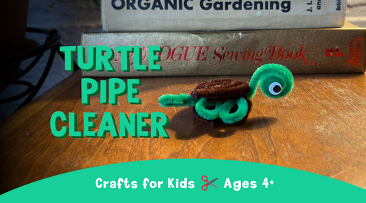 pipe cleaner turtle, easy pipe cleaner crafts
