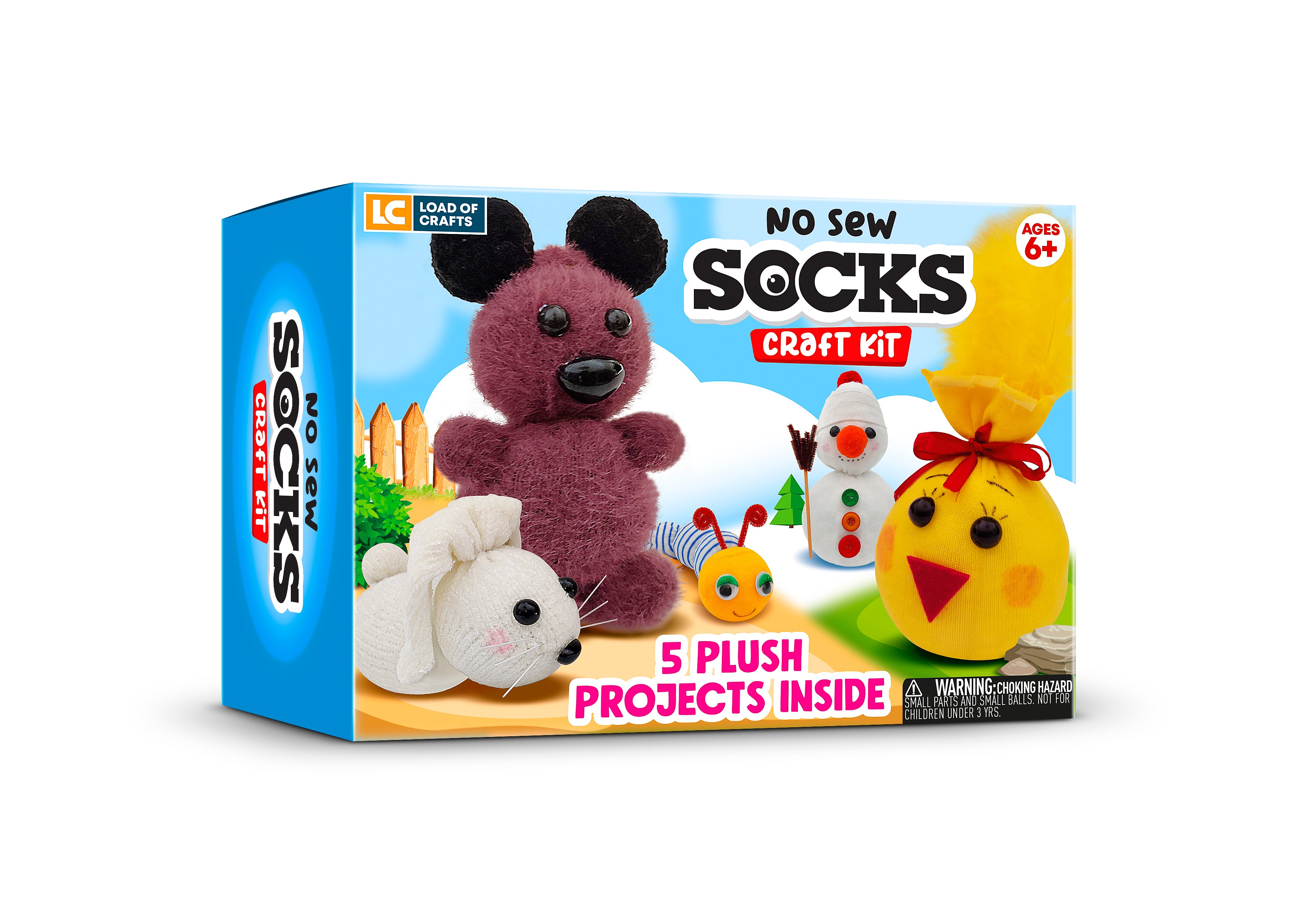 LC Crafts Arts and Crafts for Kids Ages 8-12 Create Your Own Plush Toys Kit Includes All Supplies and Instructions Best Craft Project for Girls 