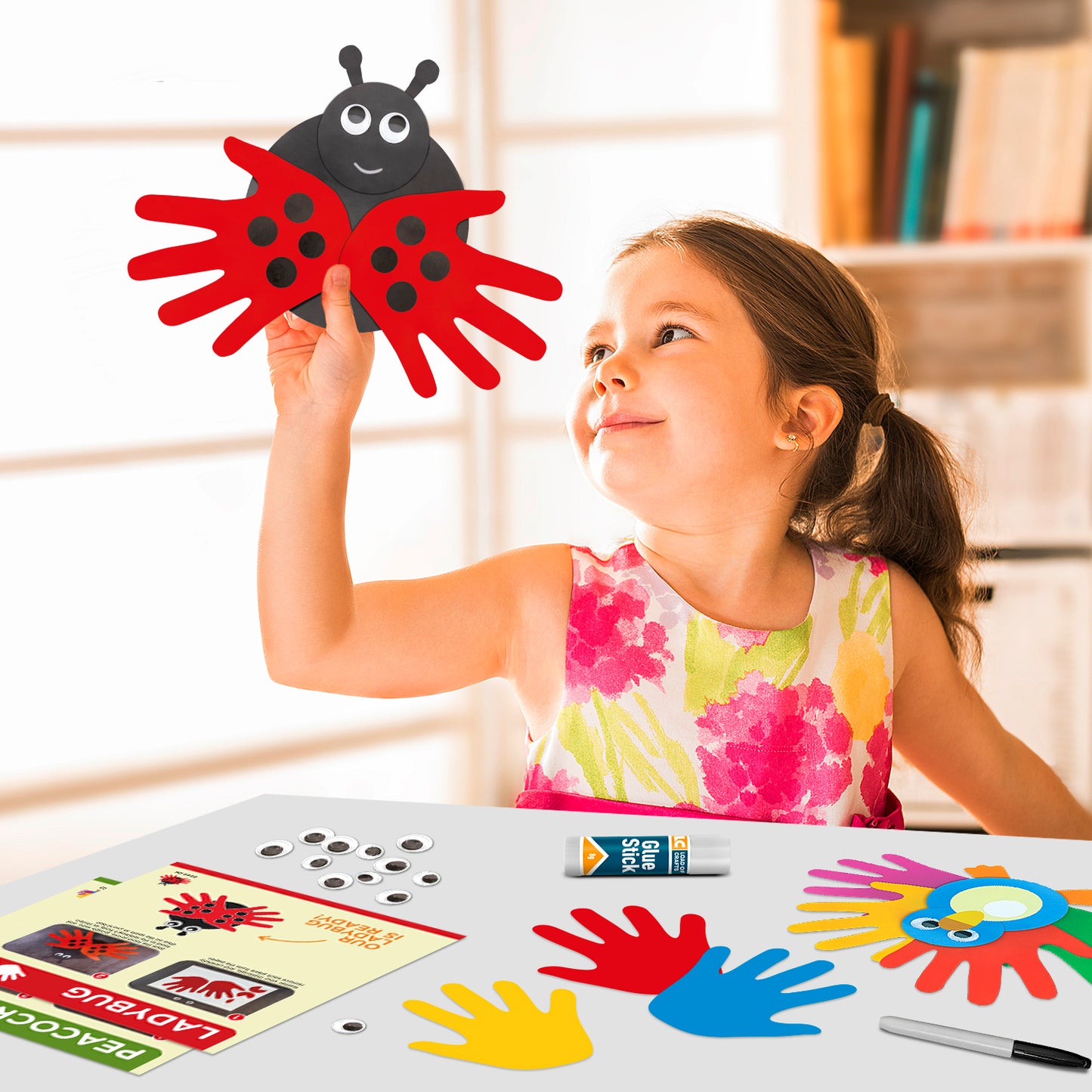 Arts and Craft Kit for Toddlers and Preschoolers, Easy Crafts for Kids Ages 3-5 – Animal Craft Set Includes Supplies and Instructions