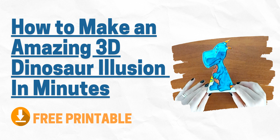 How to Make an Amazing 3D Dinosaur Illusion In Minutes