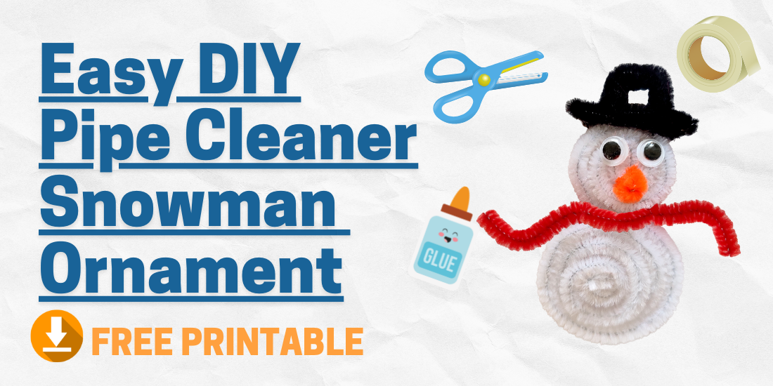 How To Make A Pipe Cleaner Snowman Ornament