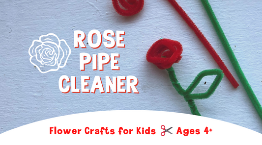 pipe cleaner rose, how to make a pipe cleaner rose, how do you make a flower out of pipe cleaners, how to make pipe cleaner flowers step by step